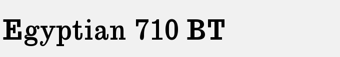 Egyptian 710 BT