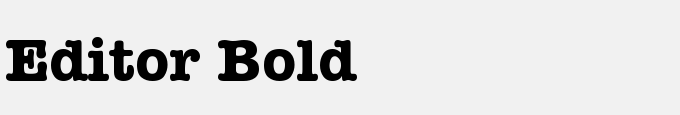 Editor Bold