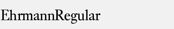 Ehrmann-Regular