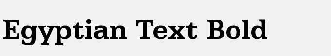 Egyptian Text Bold