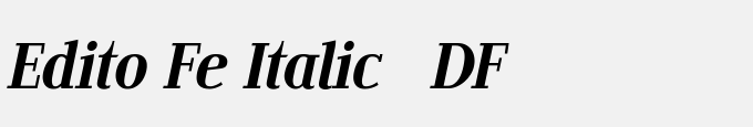 Edito Fe Italic PDF