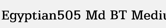 Egyptian505 Md BT Medium