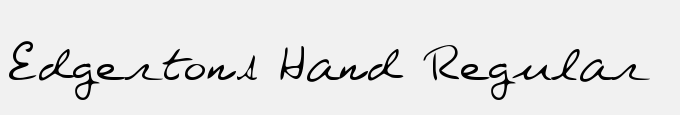 Edgertons Hand Regular