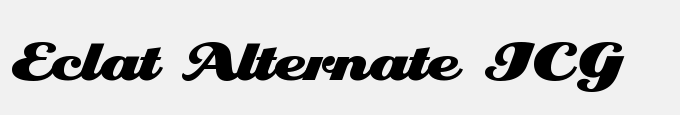 Eclat Alternate ICG