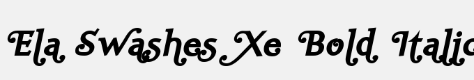 Ela Swashes Xe Bold Italic PDF