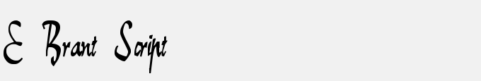 E Brant Script