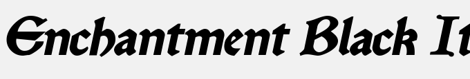 Enchantment Black Italic