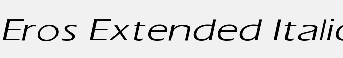 Eros Extended Italic