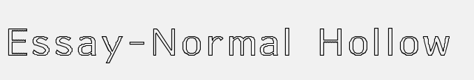 Essay-Normal Hollow