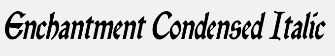 Enchantment Condensed Italic