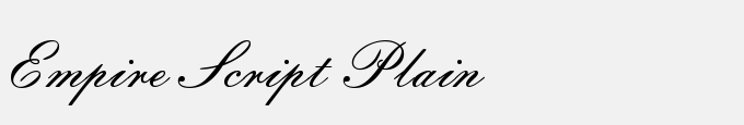 Empire Script Plain