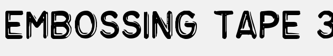 Embossing Tape 3 (BRK)