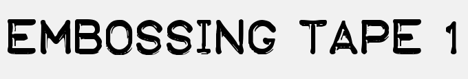 Embossing Tape 1 (BRK)