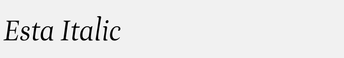 Esta Italic
