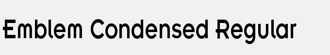 Emblem Condensed Regular