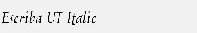 Escriba UT Italic