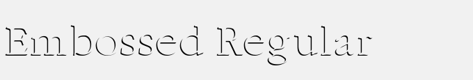 Embossed Regular