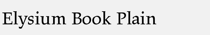 Elysium Book Plain