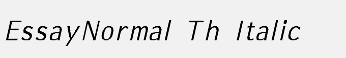 Essay-Normal Th Italic