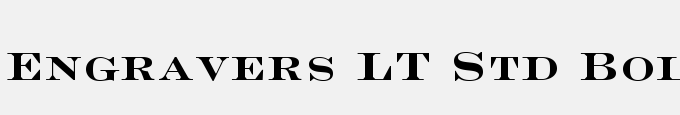 Engravers LT Std Bold Face