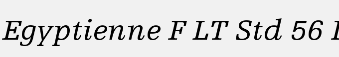 Egyptienne F LT Std 56 Italic
