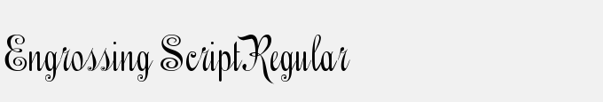 Engrossing Script-Regular