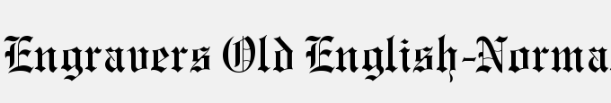 Engravers Old English-Normal