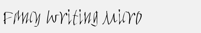 Fancy Writing-Micro