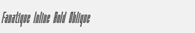 Fanatique Inline-Bold Oblique