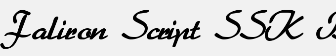 Faliron Script SSK Bold
