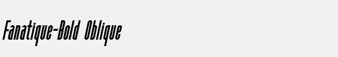 Fanatique-Bold Oblique