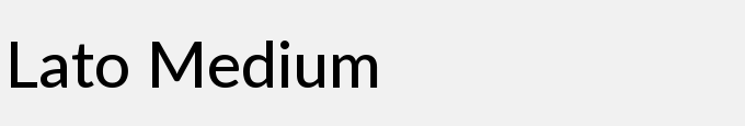 Lato Medium