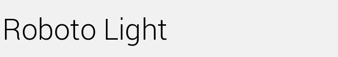 Roboto Light