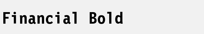 Financial Bold