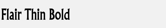 Flair Thin Bold