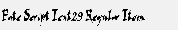 Fate Script Text29 Regular