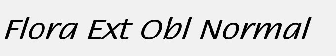 Flora Ext Obl-Normal