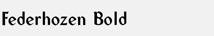 Federhozen Bold