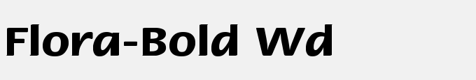 Flora-Bold Wd