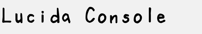 Lucida Console