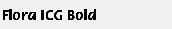 Flora ICG Bold