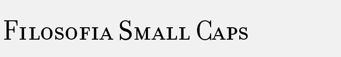 Filosofia Small Caps