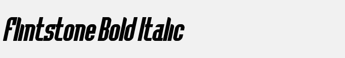 Flintstone Bold Italic