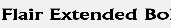 Flair Extended Bold