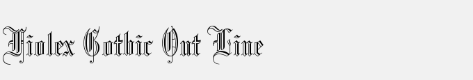 Fiolex Gothic Out Line