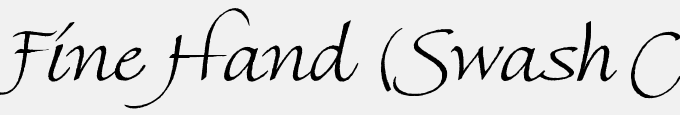 Fine Hand (Swash Caps)