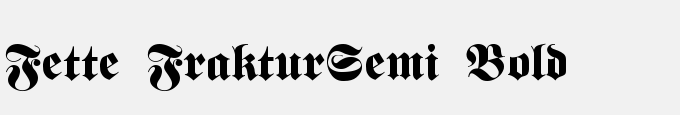 Fette Fraktur-Semi Bold