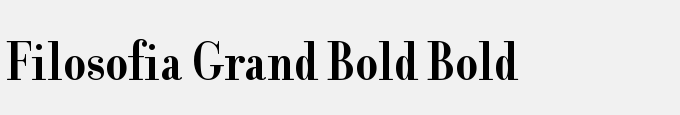 Filosofia Grand Bold Bold
