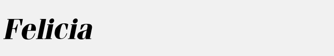Felicia Bold Italic
