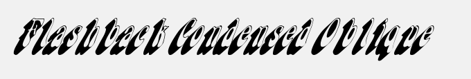 Flashback Condensed Oblique